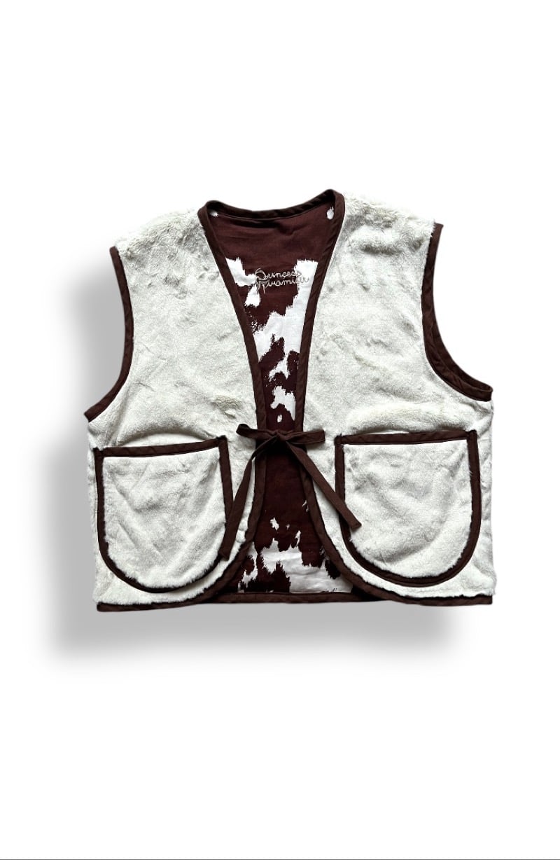 Image of Cow vest 2in1