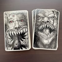 Image 2 of Horror Portrait stickers 5-pack