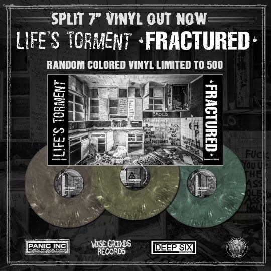 Fractured / Life’s Torment “split” 7”
