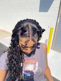 Image 2 of YAKI 13x6 HD LACE wig with GODDESS LOCS fully CUSTOMIZED