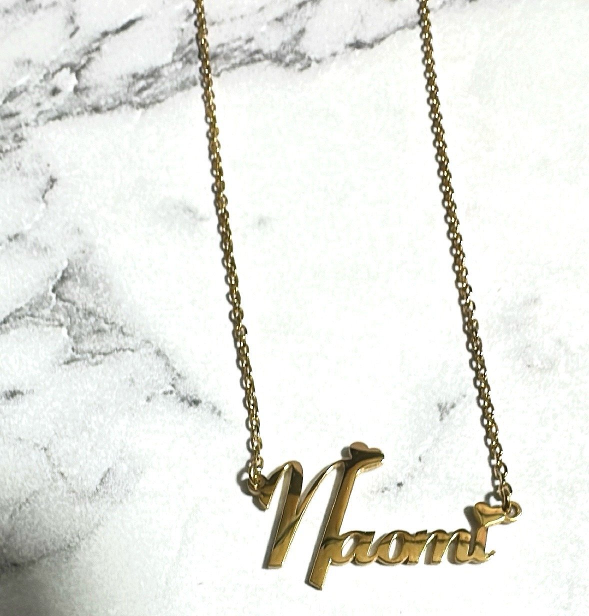 Heart Name Plate Necklace 