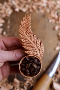 Image 3 of Fern Leaf ~ Coffee Scoop 