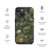 Image 25 of Flora and Fauna Goblincore Grunge Snails and Moss Tough Case for iPhone®