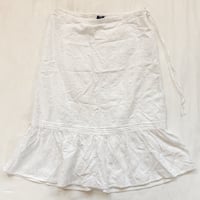 Image 1 of vintage gap eyelet midi skirt