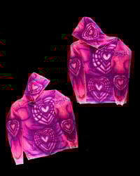 Image 2 of Heart hoodie / Size Large 
