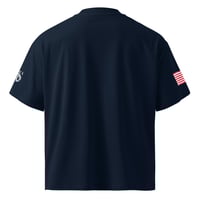 Image 12 of Unisex USA 250 Hellfish Haven organic oversized high neck t-shirt