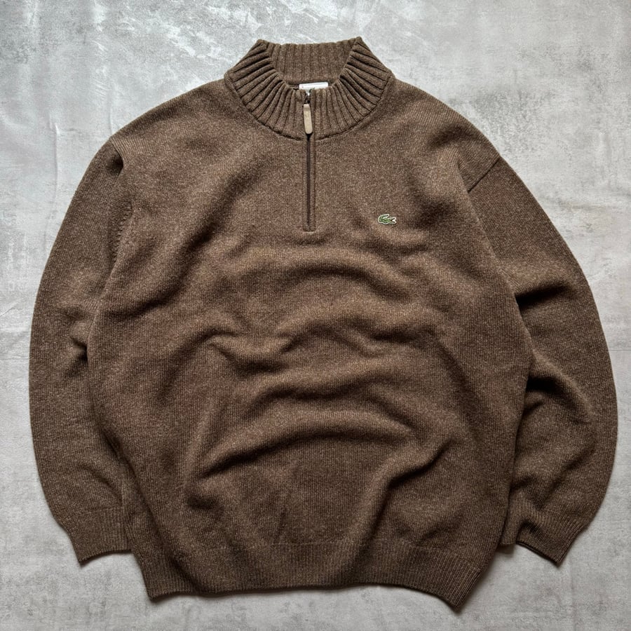 Image of 2000s Lacoste 1/4 Zip Sweatshirt, size XL