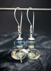 Sterling Silver Prehnite Earrings