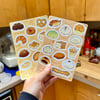 Bread Cat Sticker Sheets