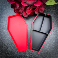 Image 4 of Red Coffin Jewelry Box