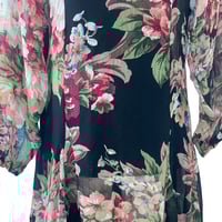Image 5 of Vintage 1990s Sheer Floral Babydoll Dress by New Options by Kate Geddes - OS -Grunge  