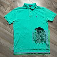 Image 1 of werm Liljerryspringer peter polo shirt teal SZ Medium