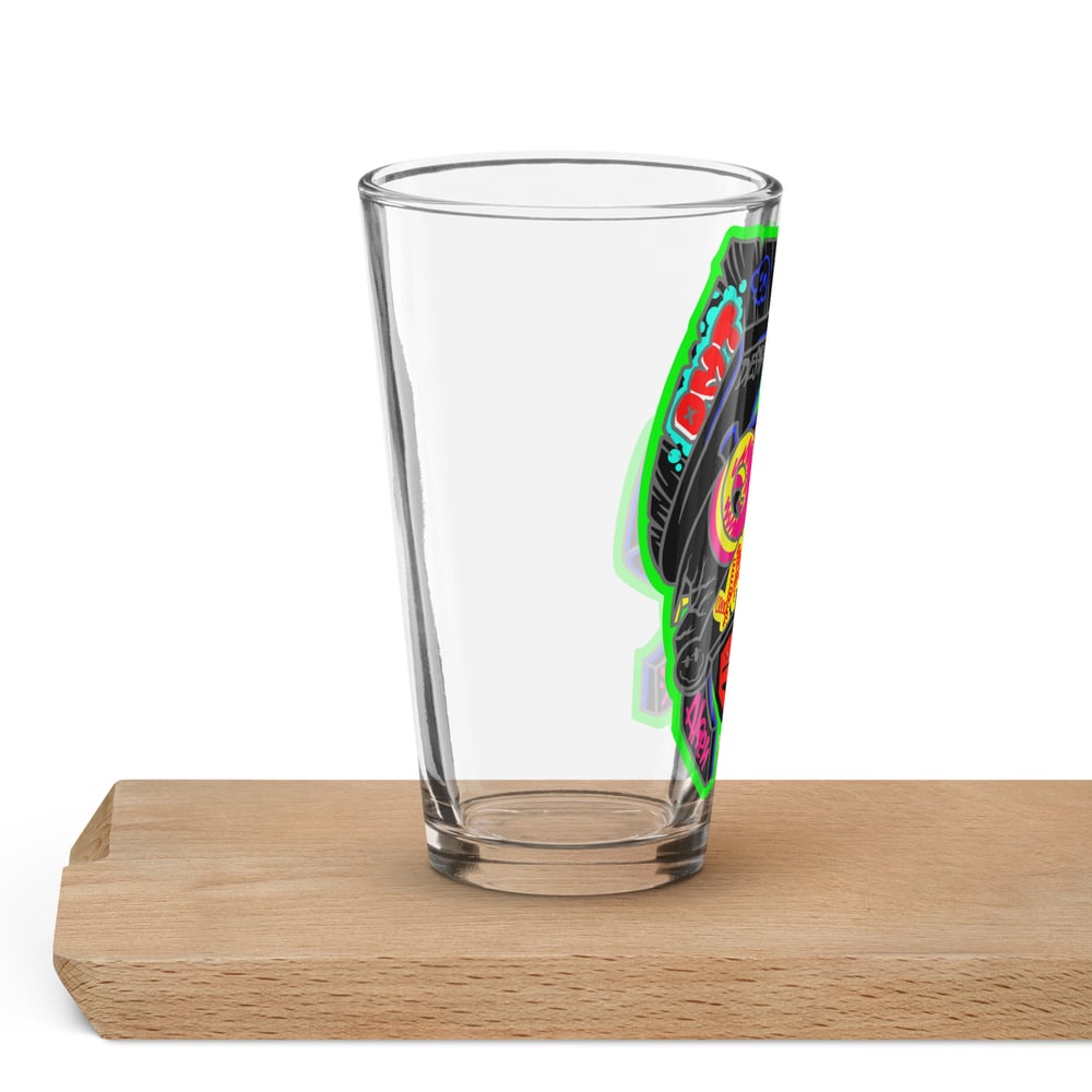 Kaboom Color Variant Shaker pint glass