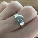 Image 5 of Rustic Silver Moon Ring