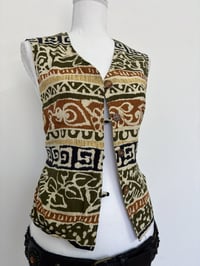 Image 2 of Vintage brown vest // M