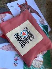 Image 3 of Camiseta UNISEX Peto DORAEMON coral. Varias tallas.