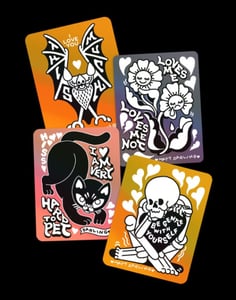 Image of 2026 holographic sticker set