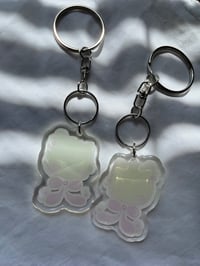 Image 1 of bubble bow acrylic keychain 