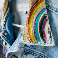 Image 2 of Stripes Denim Jacket - Size 12-14