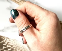 Image 4 of Handmade Sterling Silver 11:11 Number Ring With Stars 925