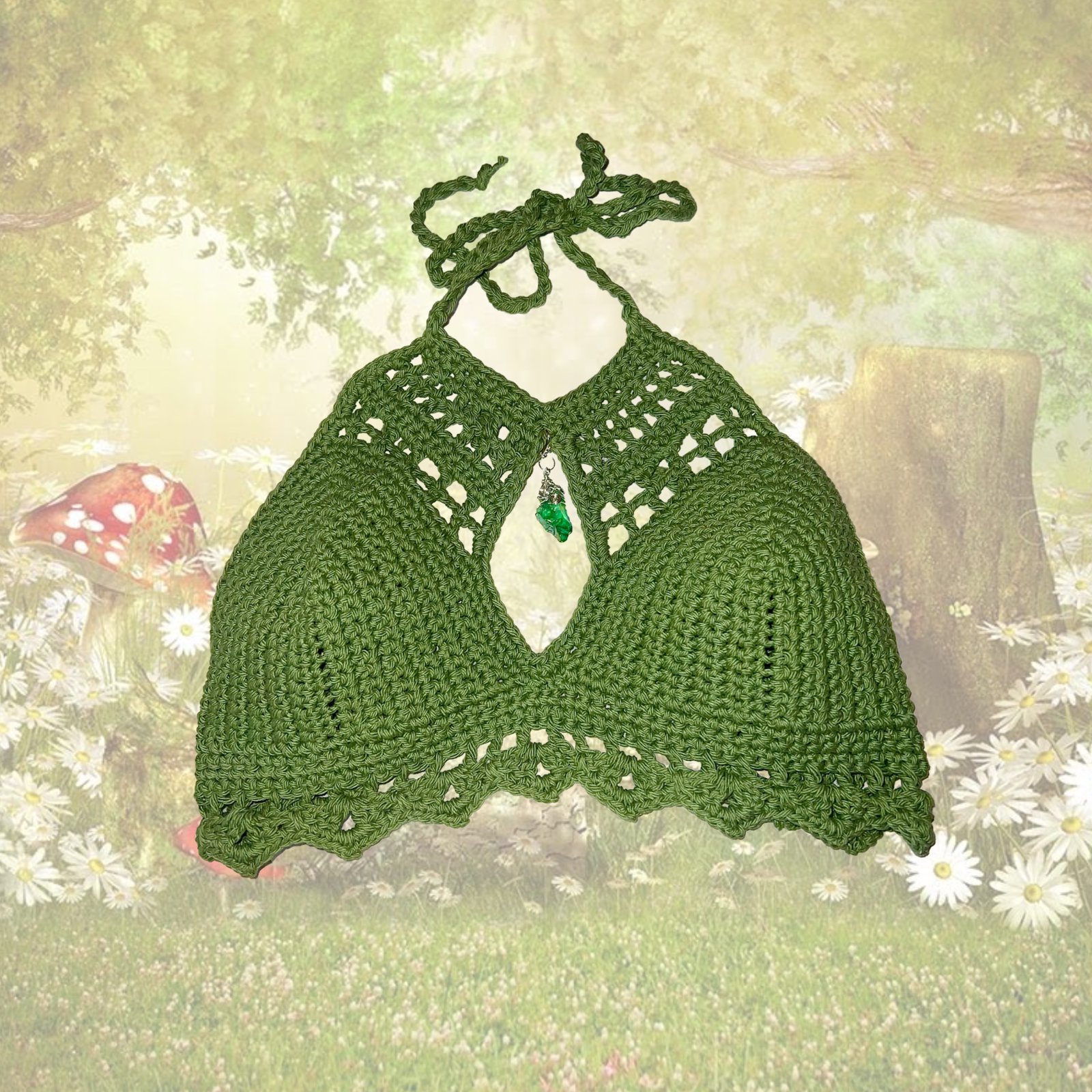 A Fairy's Dream Crystal Crochet Top | Chlo's Clothing