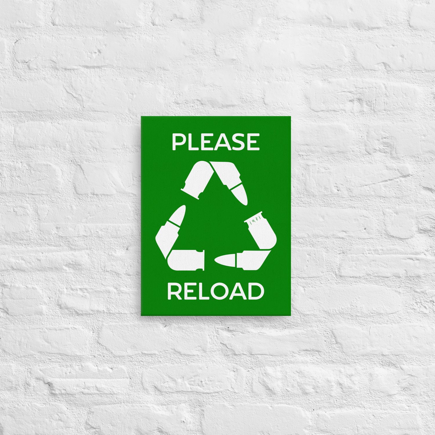 Image of "Please Reload" - Stretched Canvas Wall Art