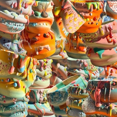 Image of Medium Drippy Vessel