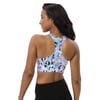 BOSSFITTED Glitter and Cheetah Print Longline Sports Bra