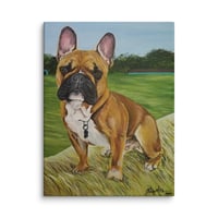 Image 1 of French Bulldog Hay Bale