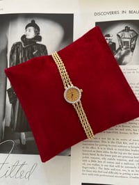 Image 1 of Vintage 1980s 14K Solid Yellow Gold & Diamond Watch From Baume&Mercier Swiss ⚜️