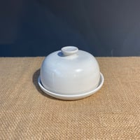 Image 1 of Butter dish - shiny white