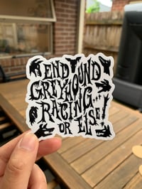 End Greyhound Racing Sticker