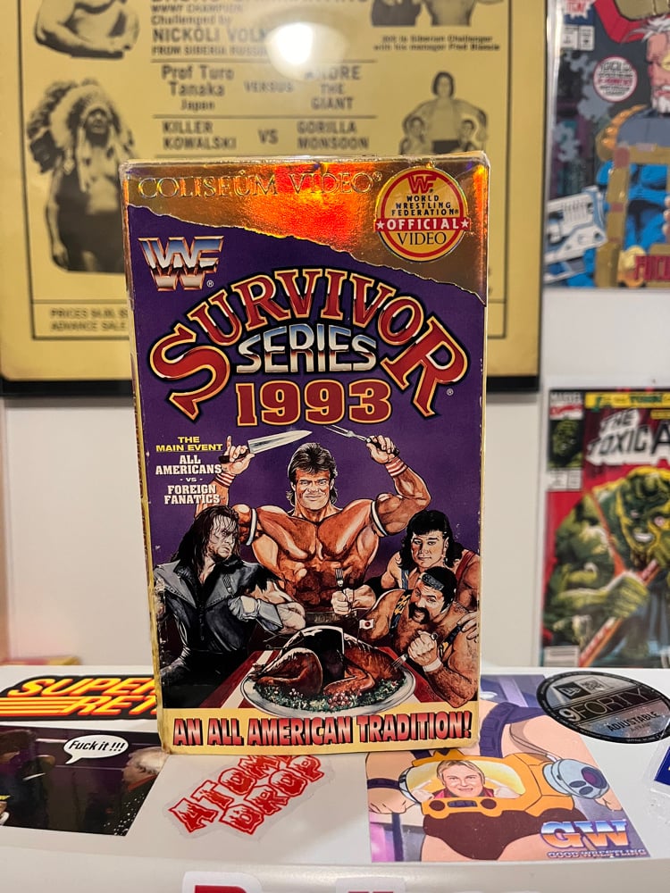 wwf survivor series 93 vhs (rare) 