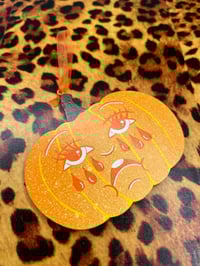 Image 1 of Pumpkin Crying Heart Wall Hanging 