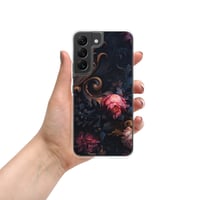 Image 1 of Baroque Style Gothic Inspired Rose Oil Painting Clear Case for Samsung®