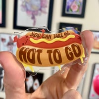 Image 4 of Hot (Dog) to Go- 3” Acrylic Pin