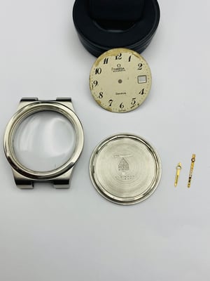 Image of Vintage Omega geneve gents watch Case/Dial,stainless steel,used, ref#(om-10)