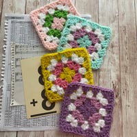 Image 7 of Crocheted Granny Square Coaster
