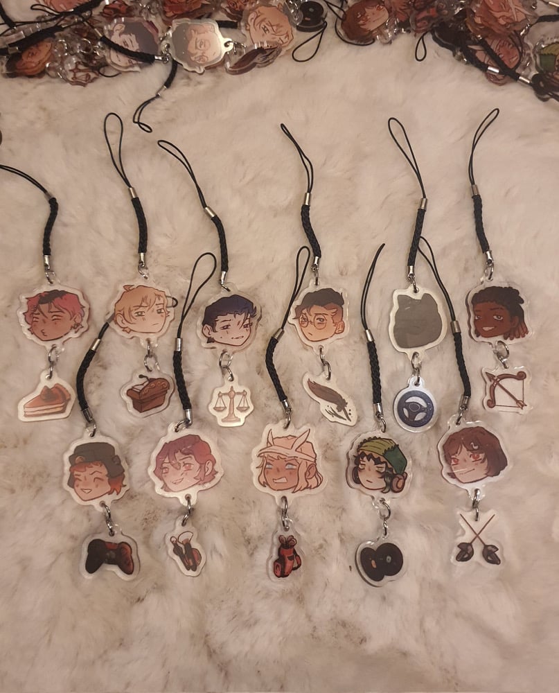 Project: Eden’s Garden phone charms (2pc mini keychain)