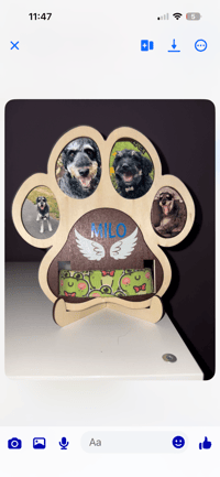 Pet Memorial Paw 