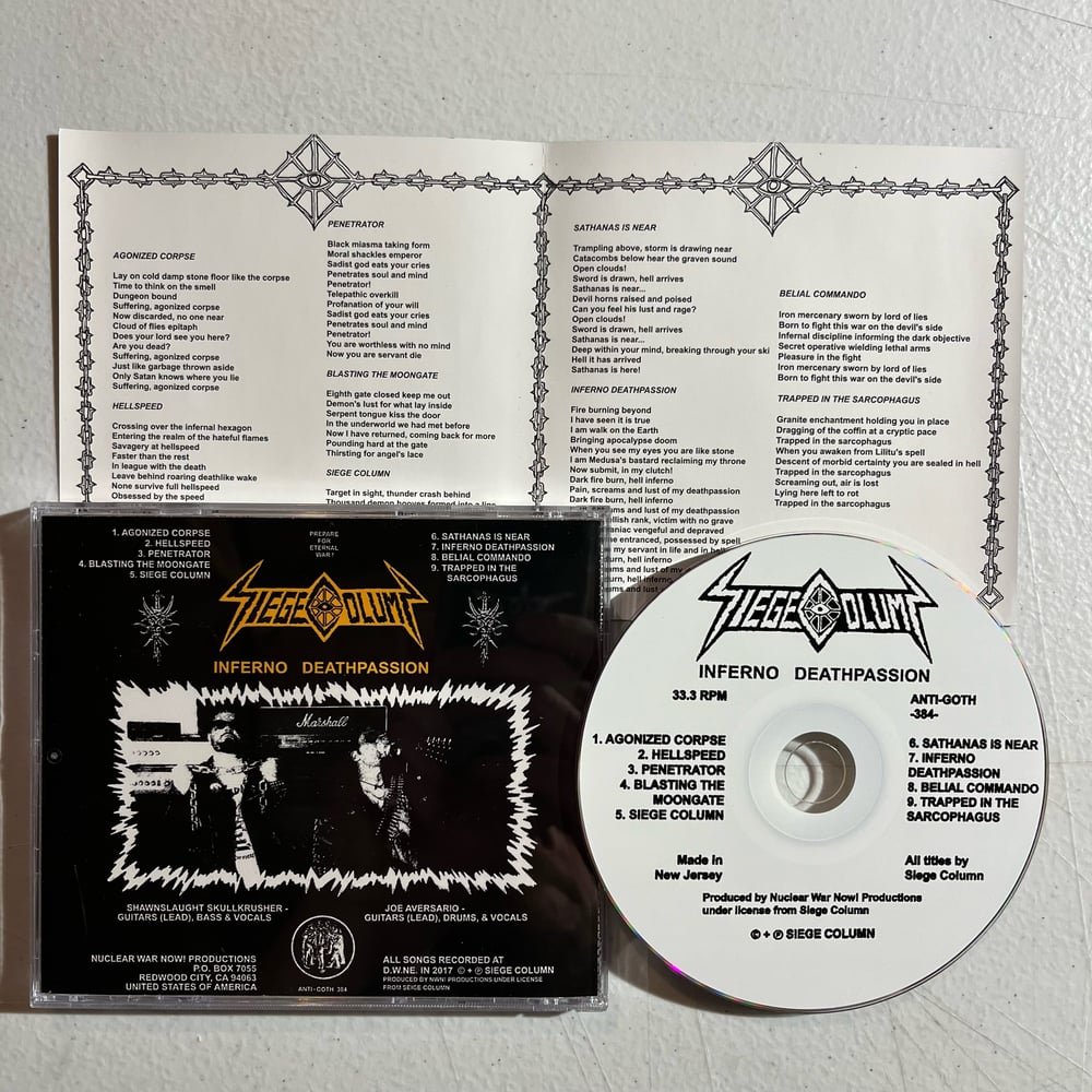Siege Column - "Inferno Deathpassion" CD