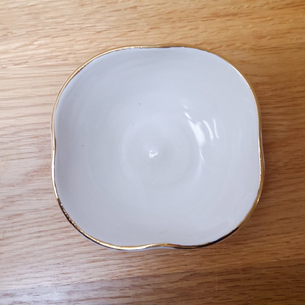 Gold Flower Ring Dish