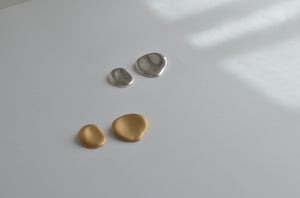 Image of Palette Earrings Round (Silver)