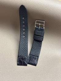 Image 3 of French Calfskin & Alligator Watch Strap