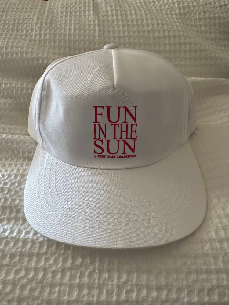 Image of Fun in the Sun Lightly Structured Snapback Cap (White)