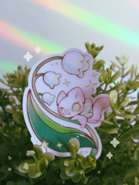 Image 3 of Lily of the valley Cat Sticker