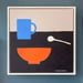 Image of Cup, Spoon and Soup Bowl