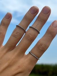 Image 1 of Beaded Stacker Ring 6
