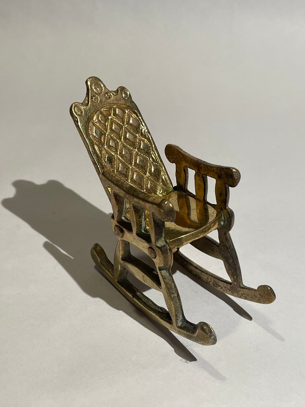 Image of Small Brass Rocking Chair