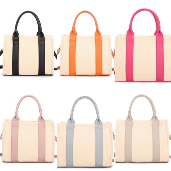 Image of Small Straw Tote Bag